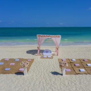 Planet Hollywood Adult Cancun beach wedding venue with seats