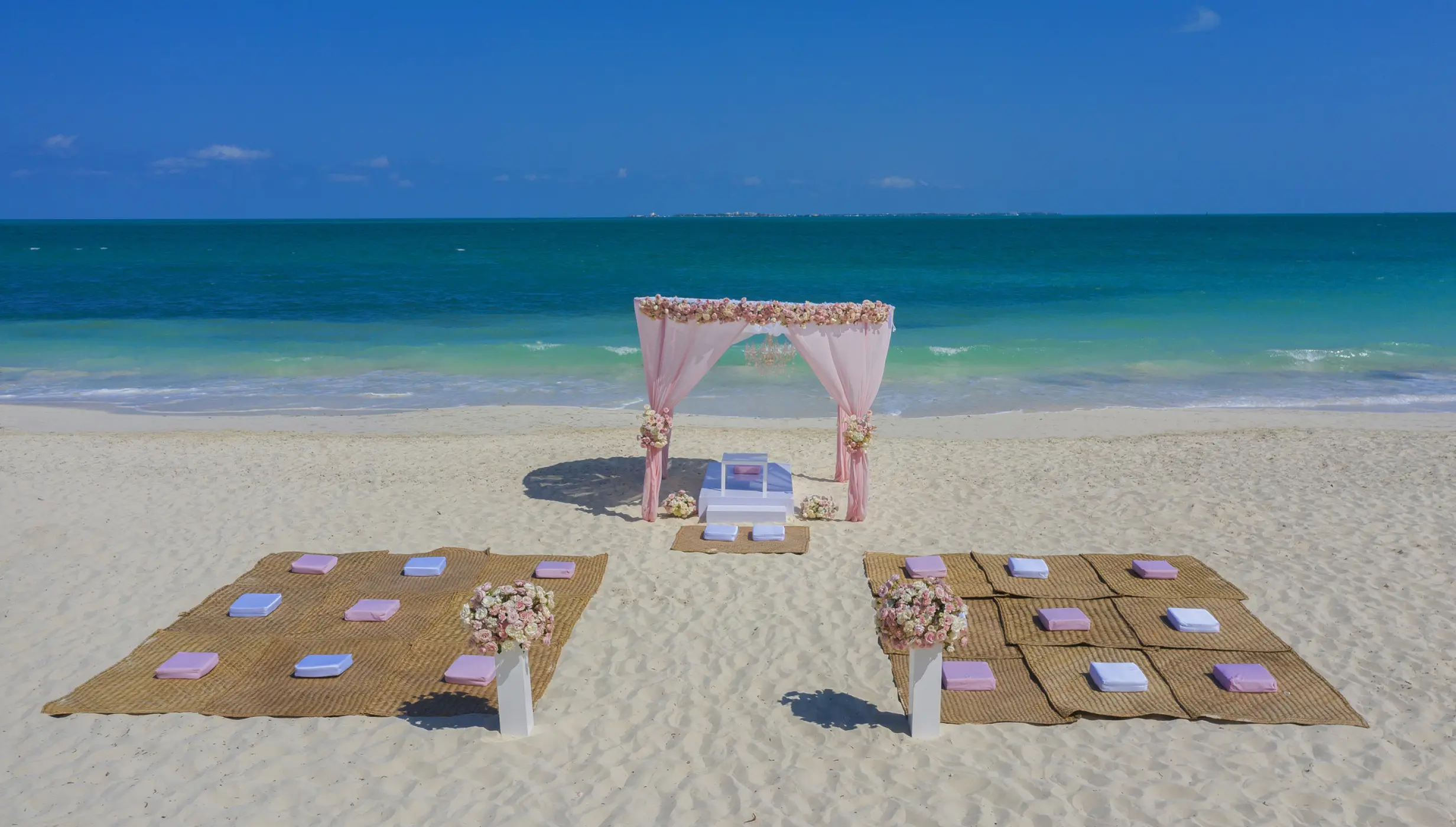 Planet Hollywood Adult Cancun beach wedding venue with seats