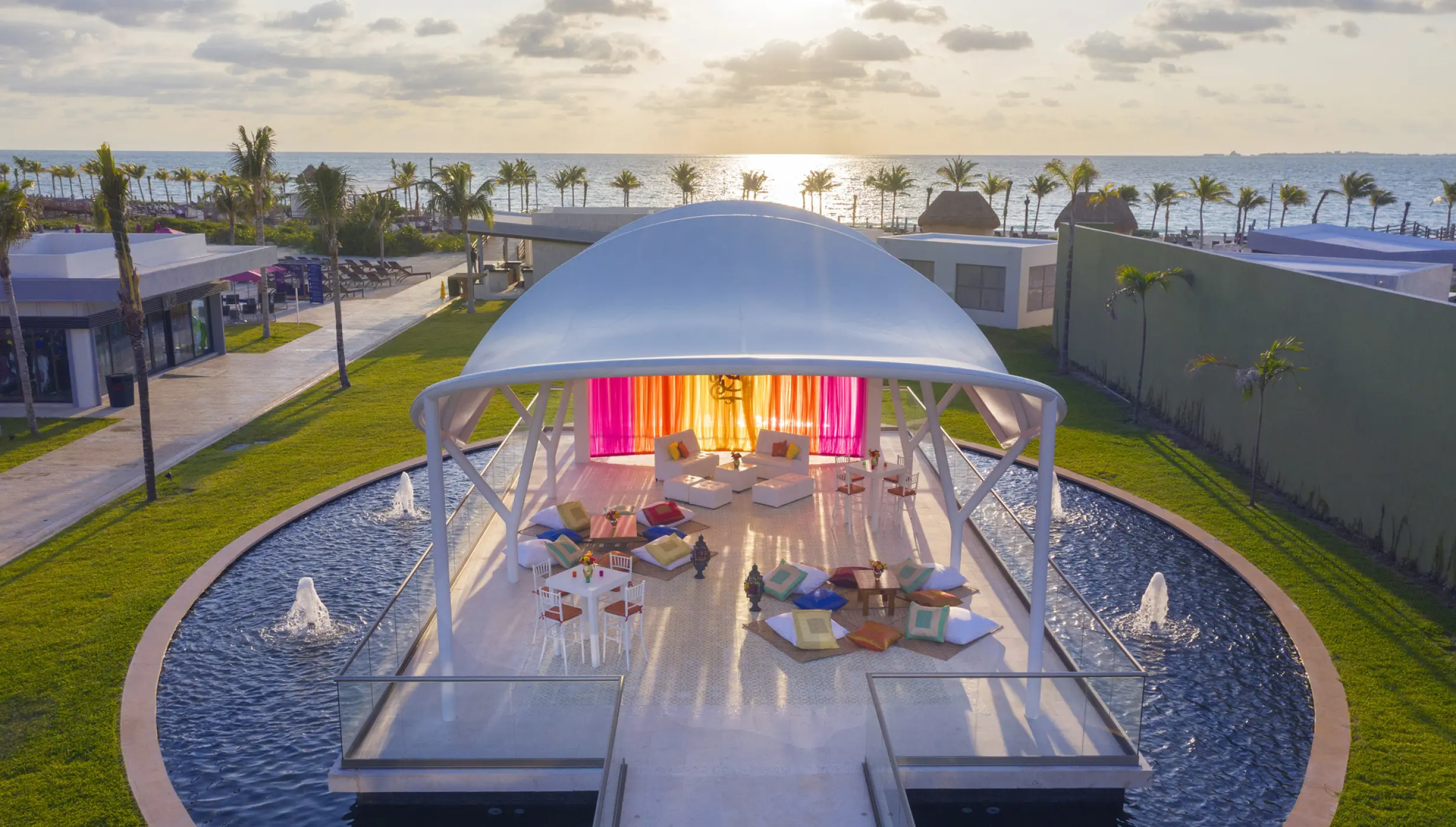 Planet Hollywood Adult Cancun pool gazebo wedding venue