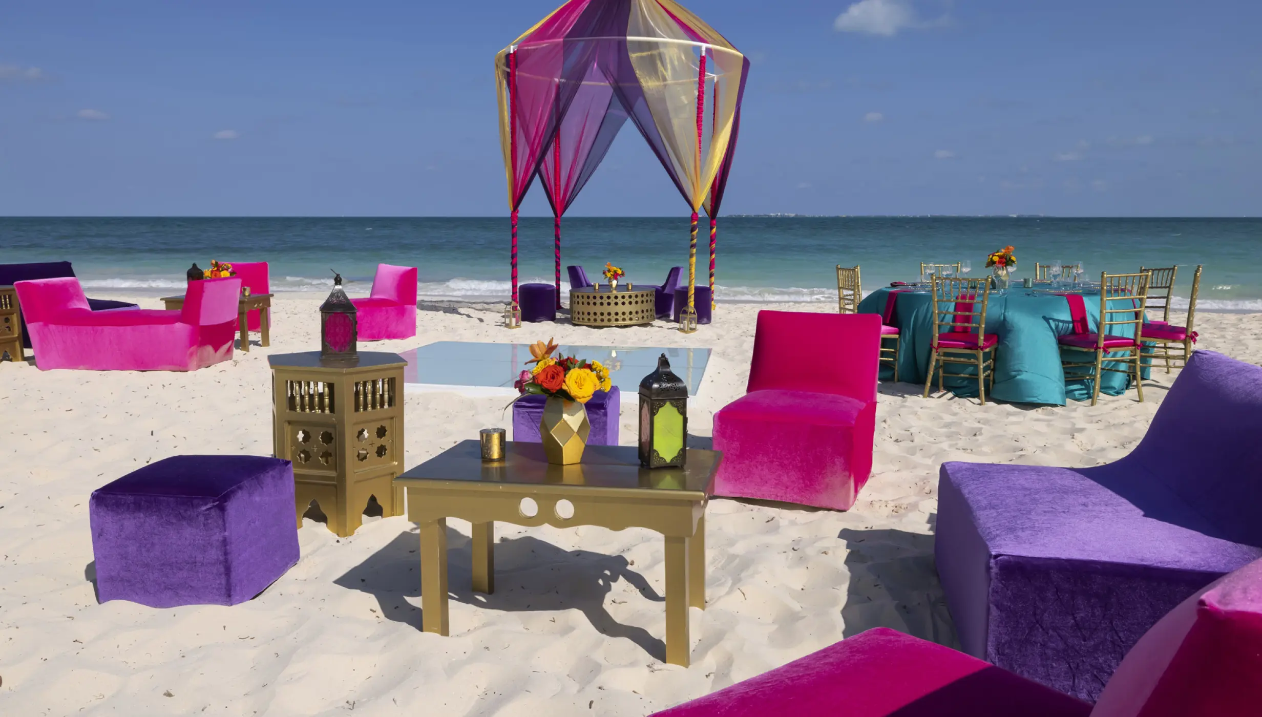 Planet Hollywood Cancun  Beach indian wedding