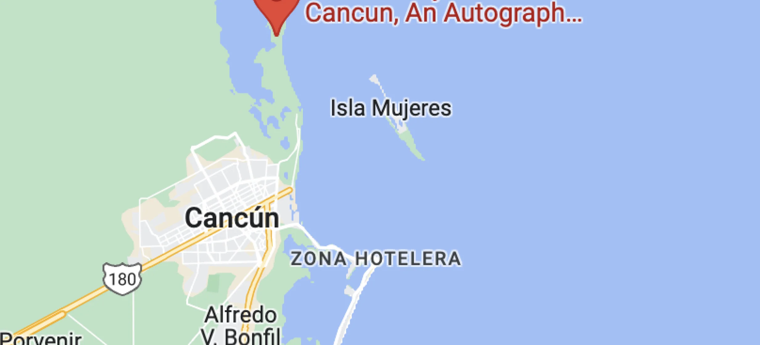 Planet Hollywood Cancun Resort map