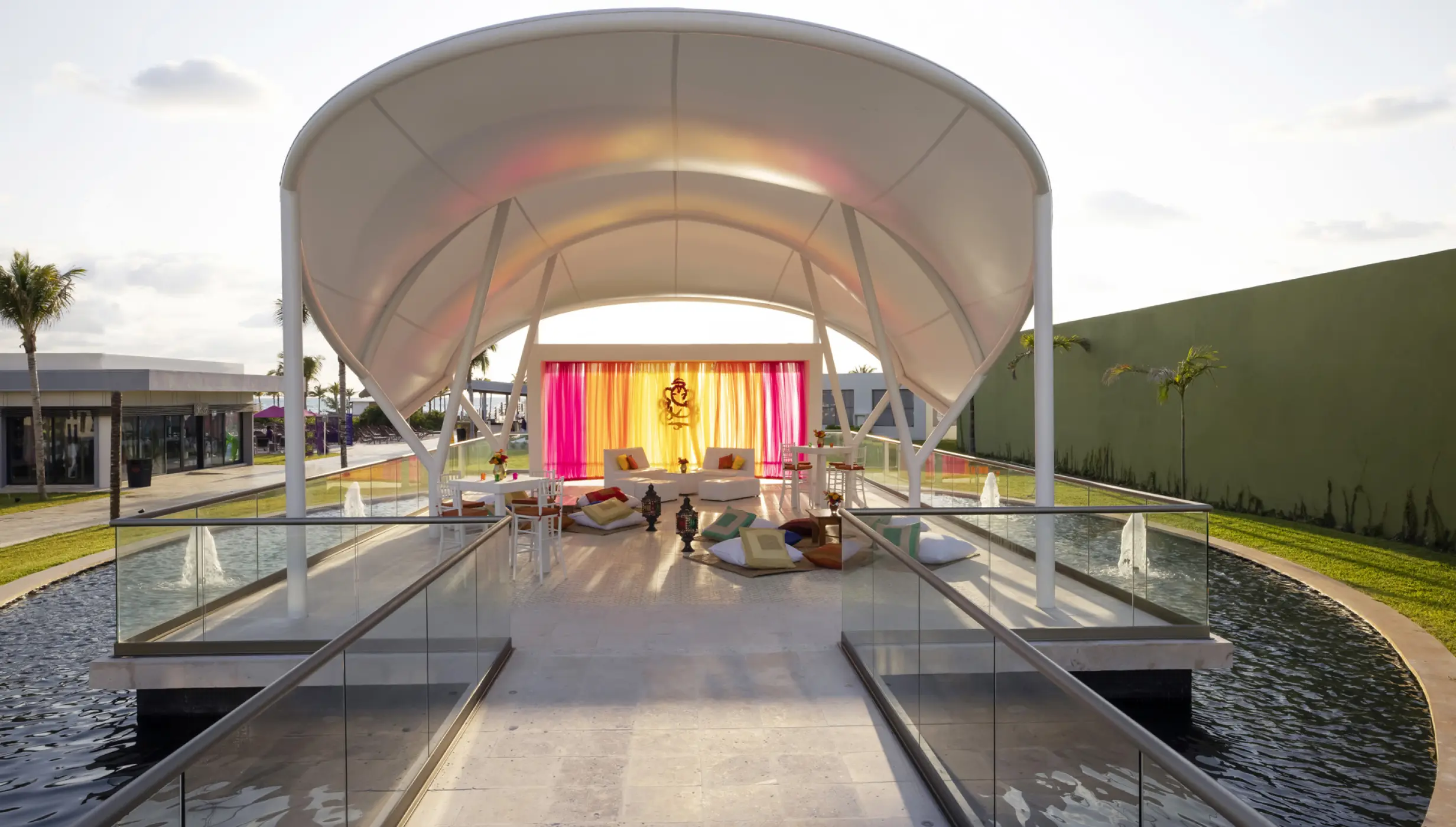 Indian ceremony on Palm Pavilion 1 and 2 at Planet Hollywood Cancun Resort and Spa