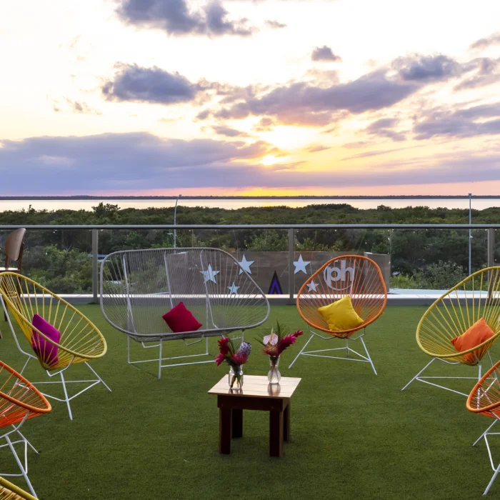 Cocktail party on Sunset Terrace at Planet Hollywood Cancun Resort and Spa