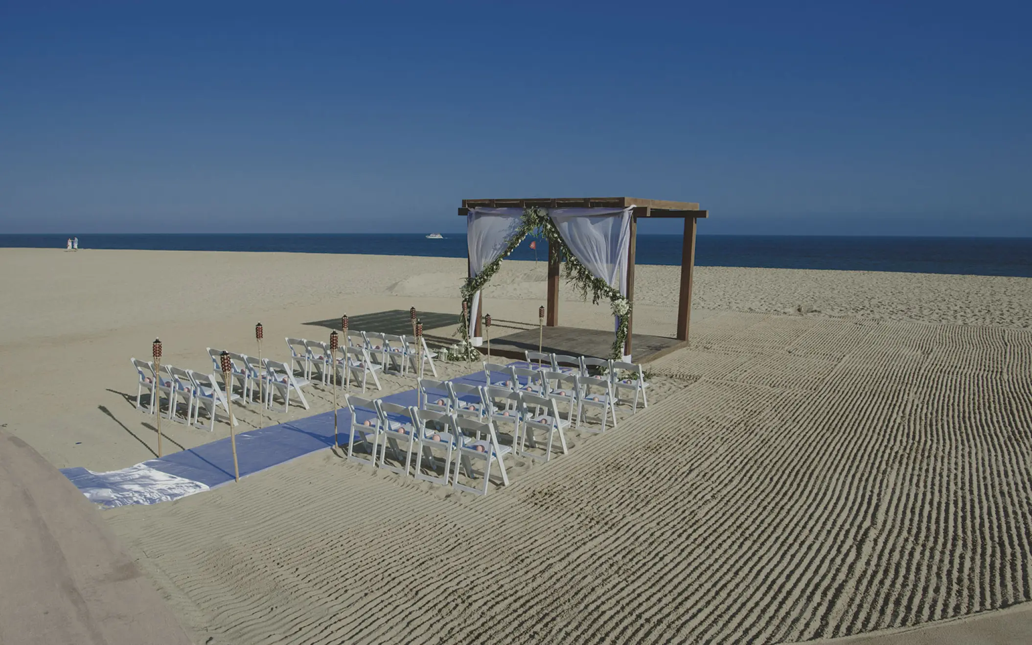 Beach wedding ceremony at Playa Grande Resort, Cabo San Lucas