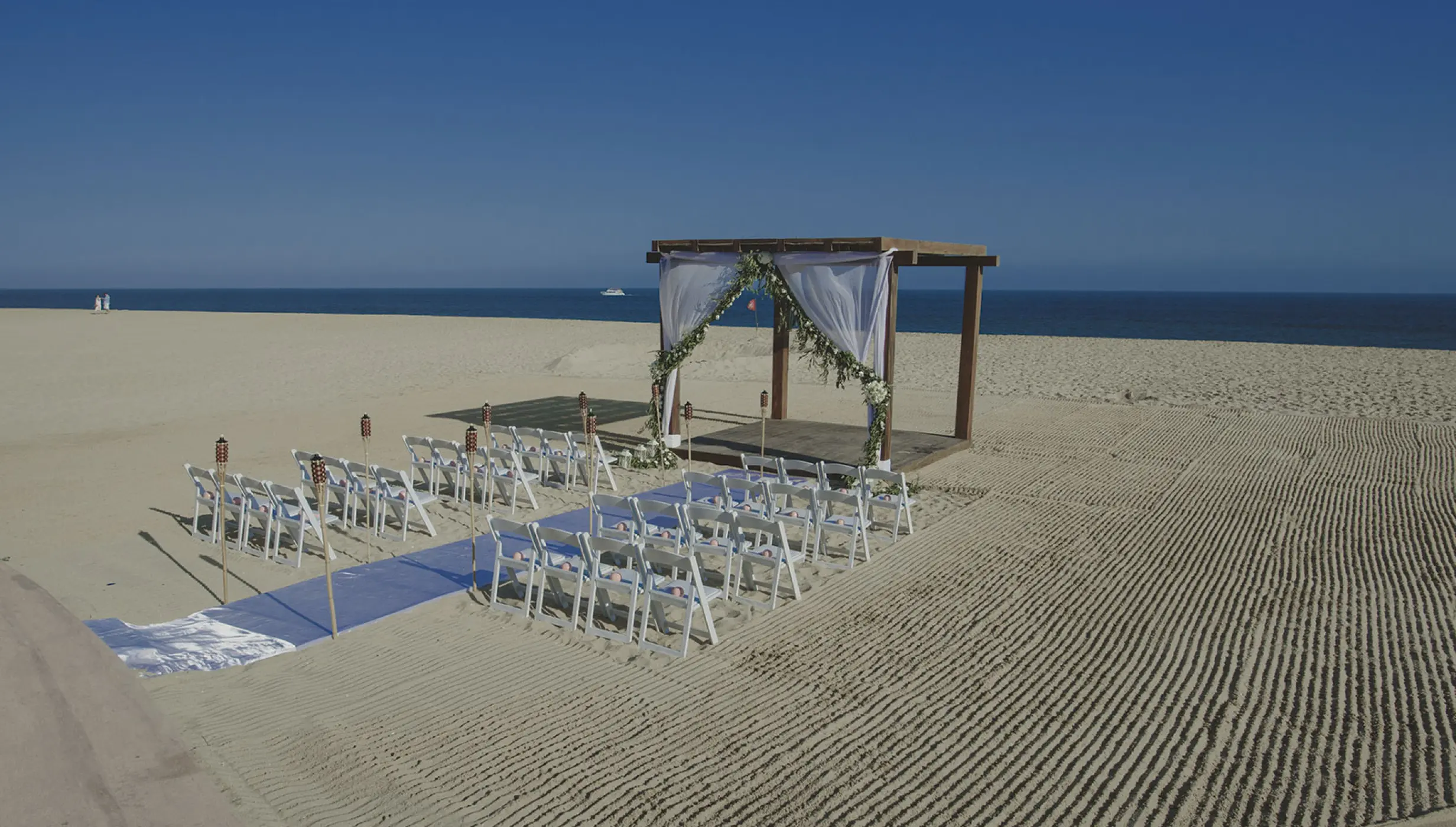 Beach wedding ceremony at Playa Grande Resort, Cabo San Lucas