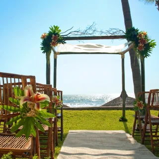 Ceremony decor at Pueblo bonito Los cabos