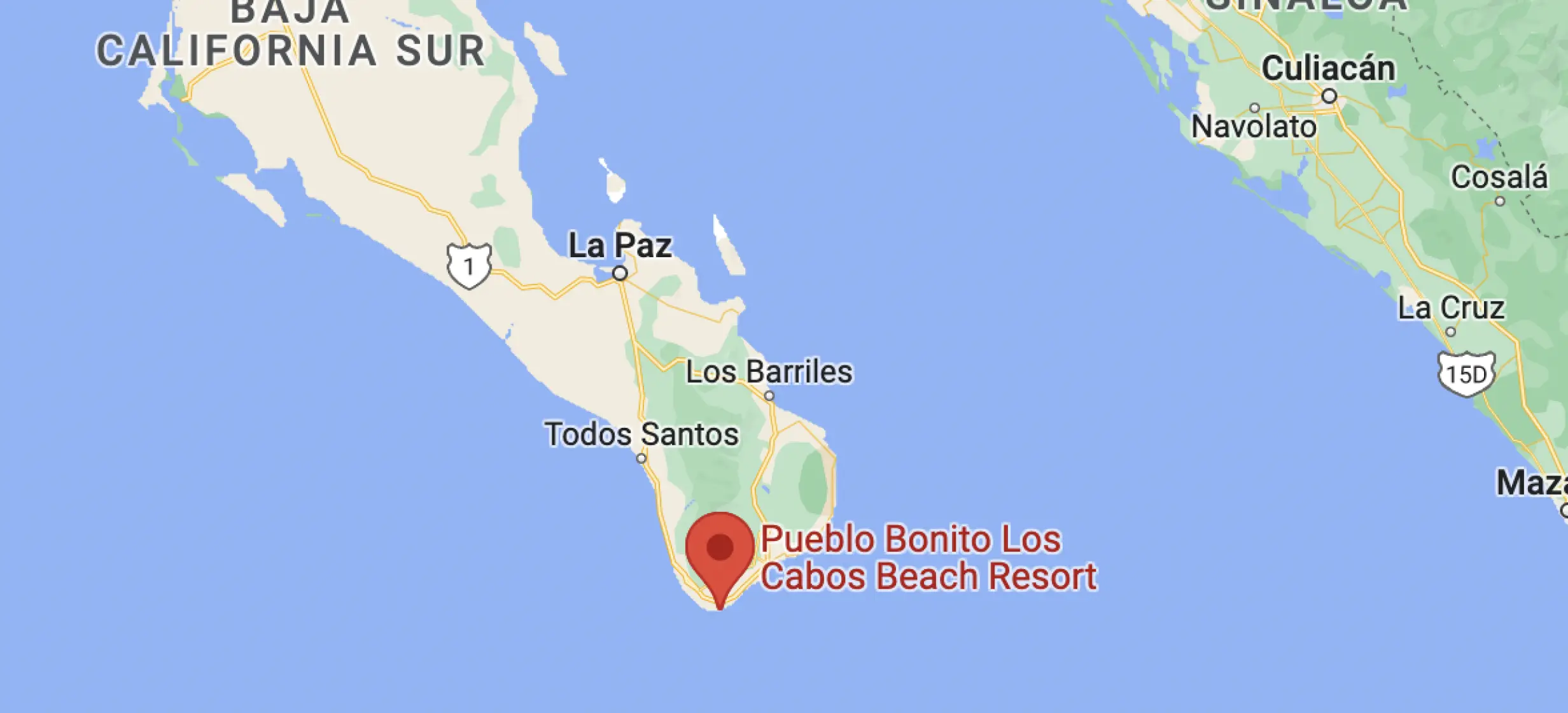 Maps from Pueblo Bonito Los Cabos Beach Resort