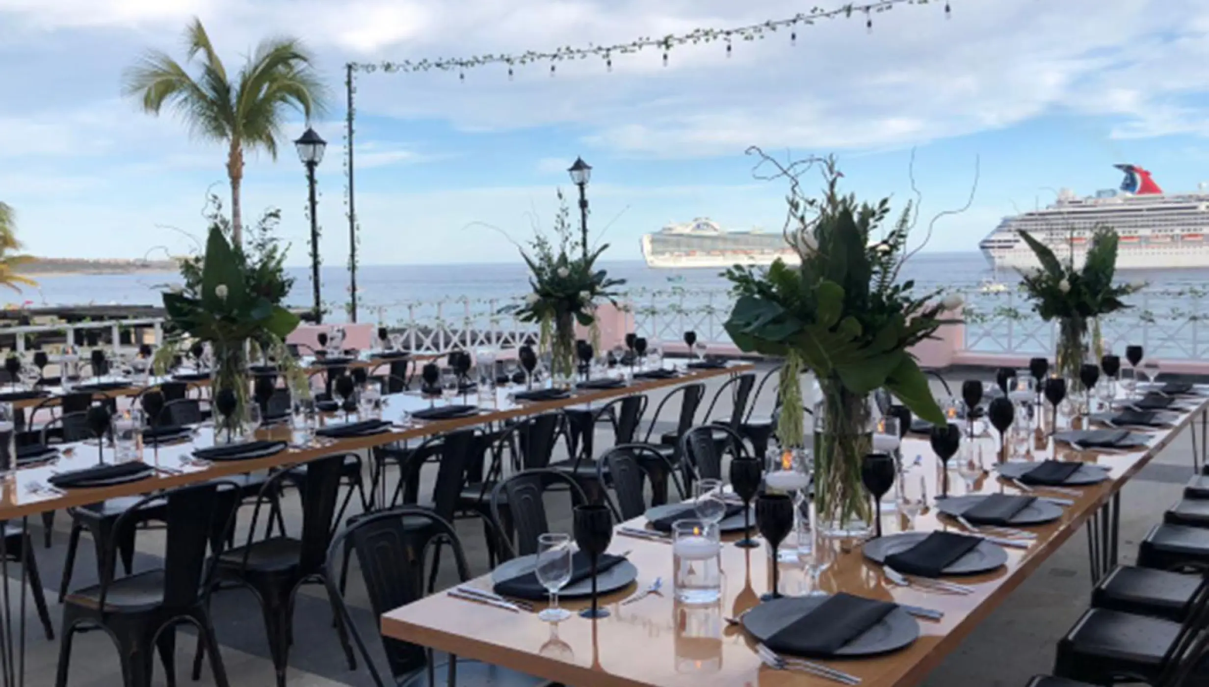 Pueblo Bonito Rose Bella Vita terrace wedding venue.