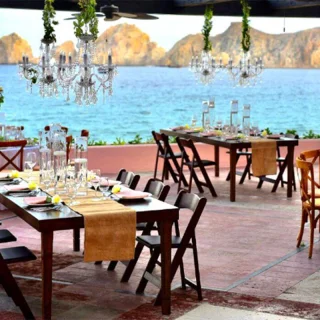 Pueblo Bonito Rose Lands End terrace wedding venue.