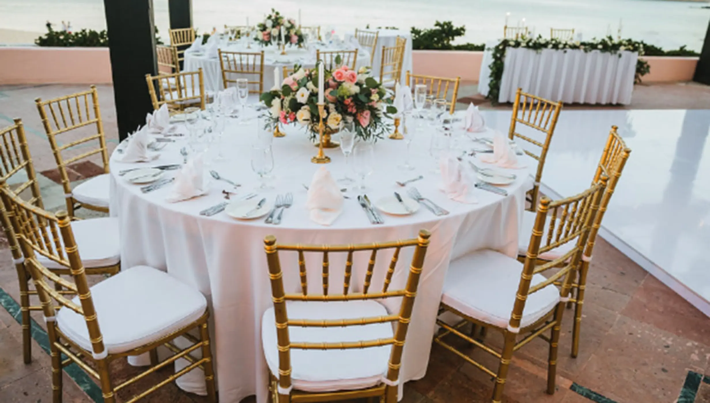Pueblo Bonito Rose Lands End terrace wedding venue.