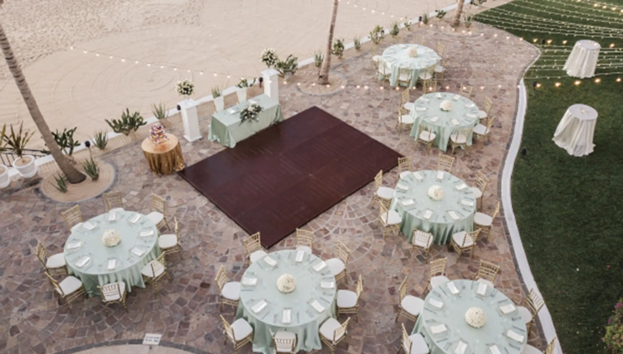 Pueblo Bonito Rose Sea of Cortez terrace wedding venue.