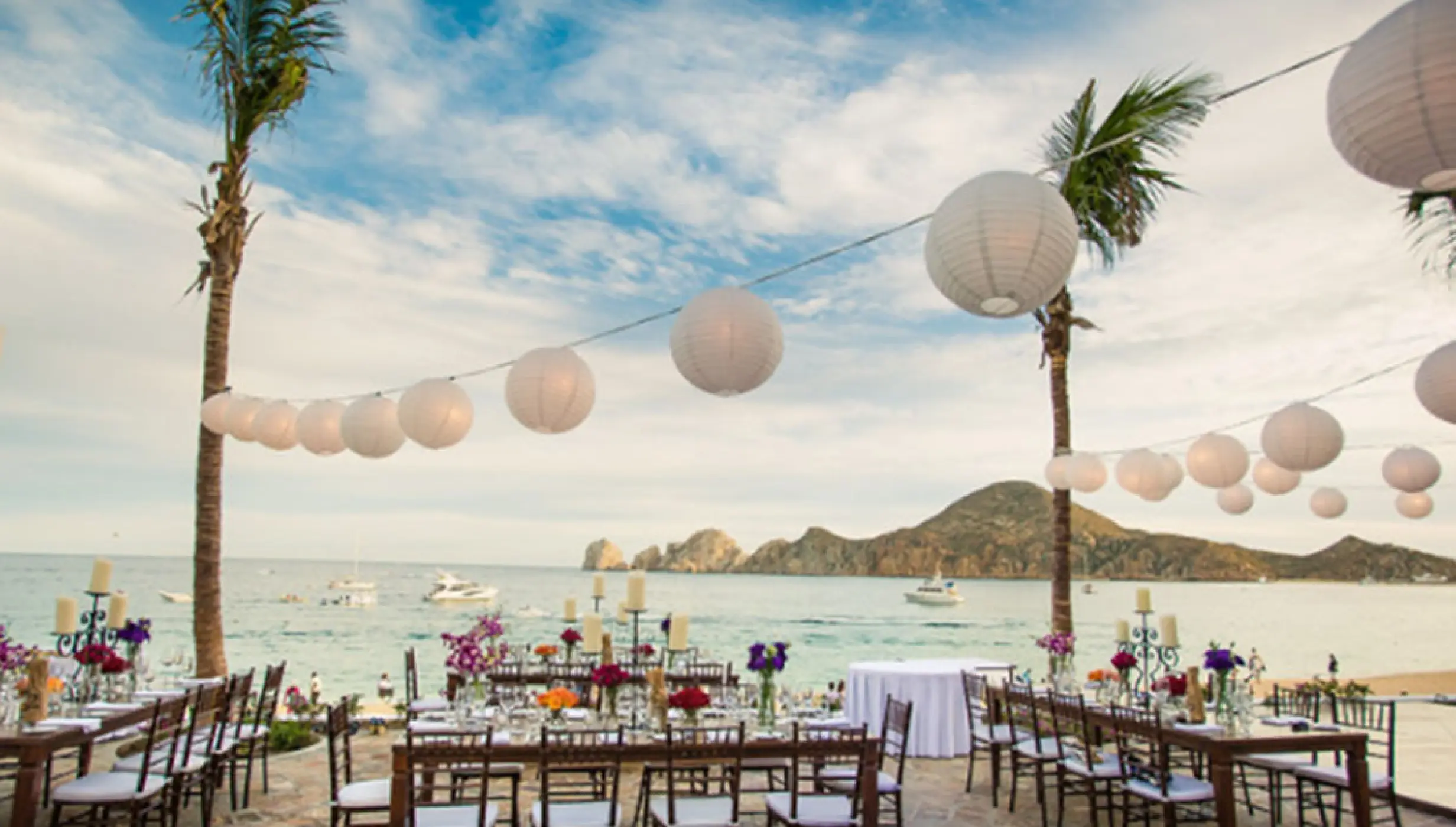 Pueblo Bonito Rose Sea of Cortez terrace wedding venue.