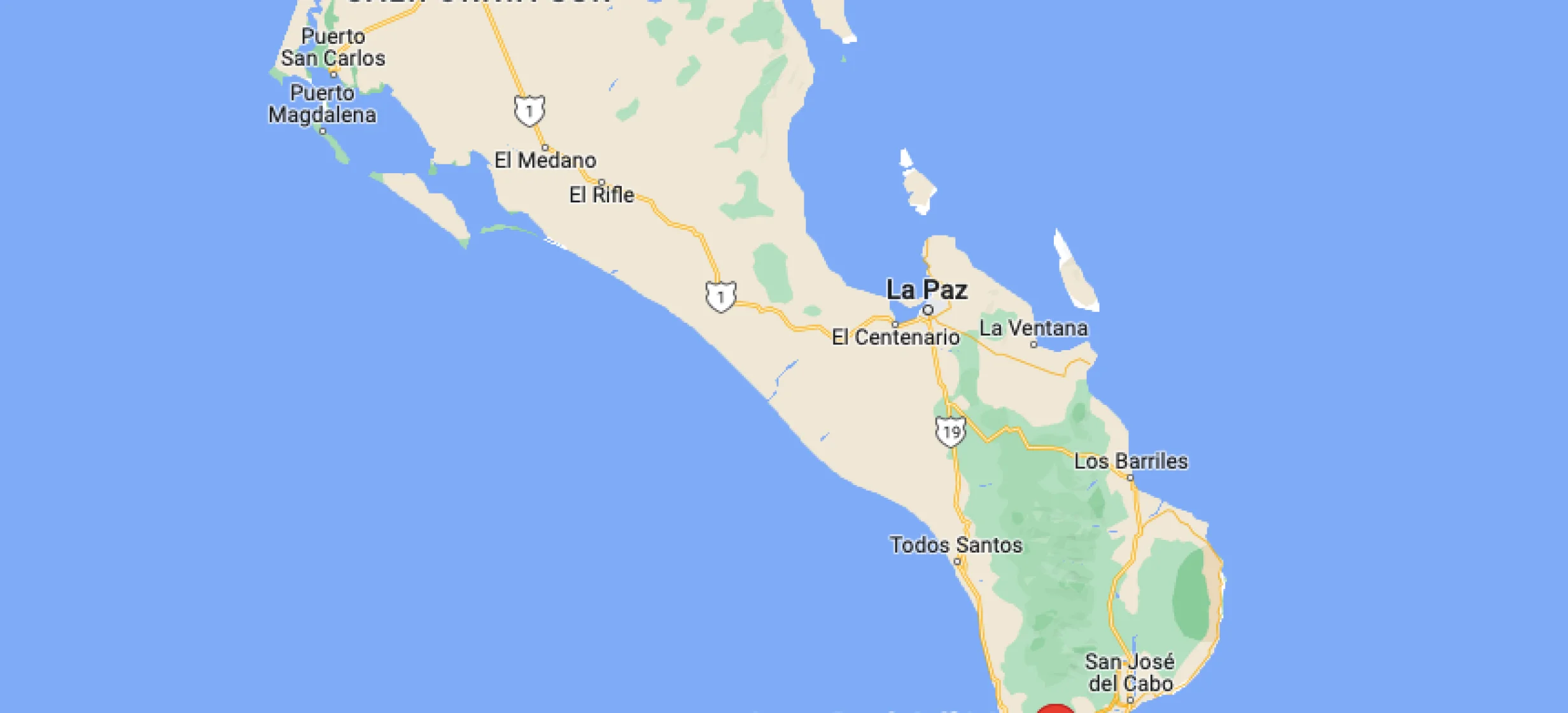 Google maps of Pueblo Bonito Sunset Beach Golf & Spa Resort