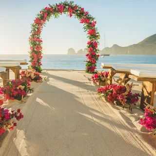 Pueblo Bonito Rose Beach wedding venue.