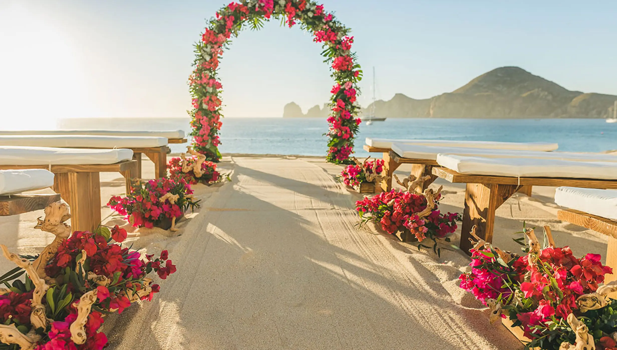 Pueblo Bonito Rose Beach wedding venue.