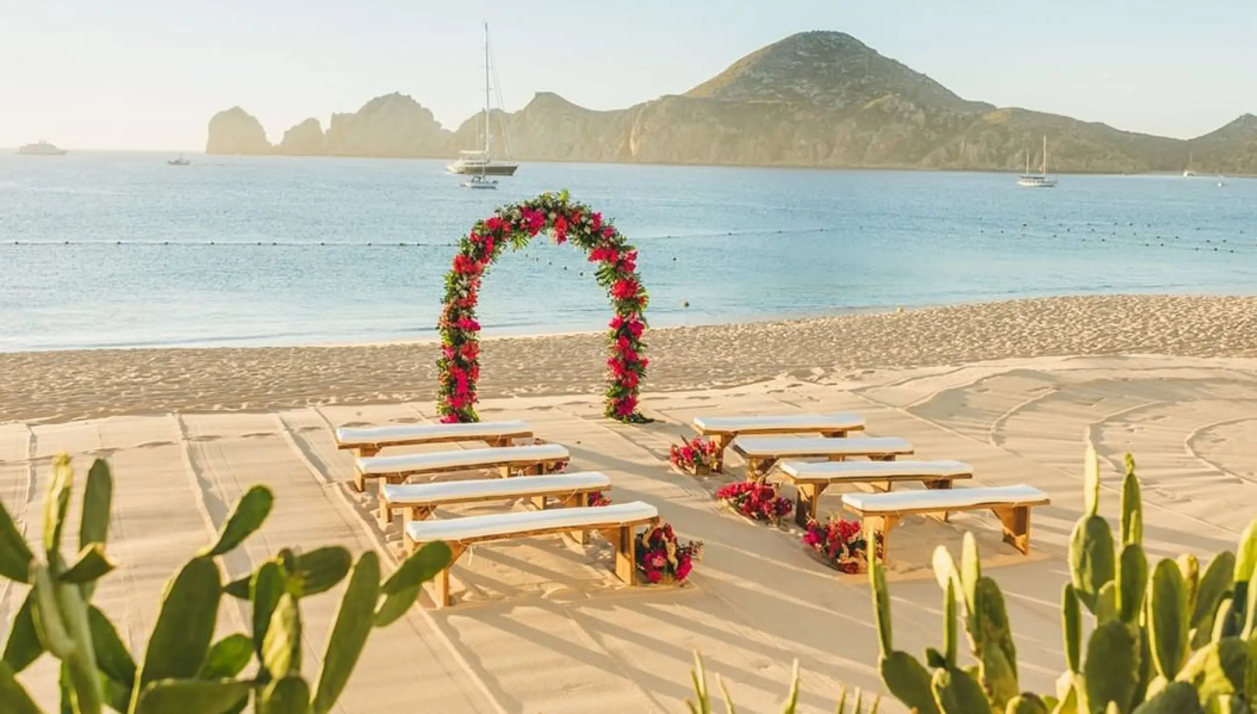 Pueblo Bonito Rose Beach wedding venue.