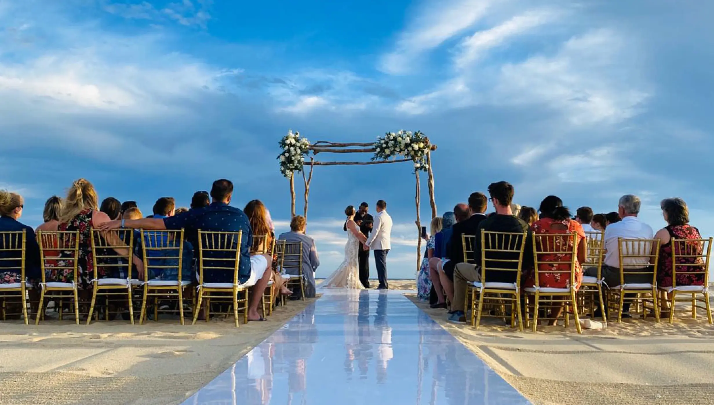 Pueblo Bonito Rose Beach wedding venue.