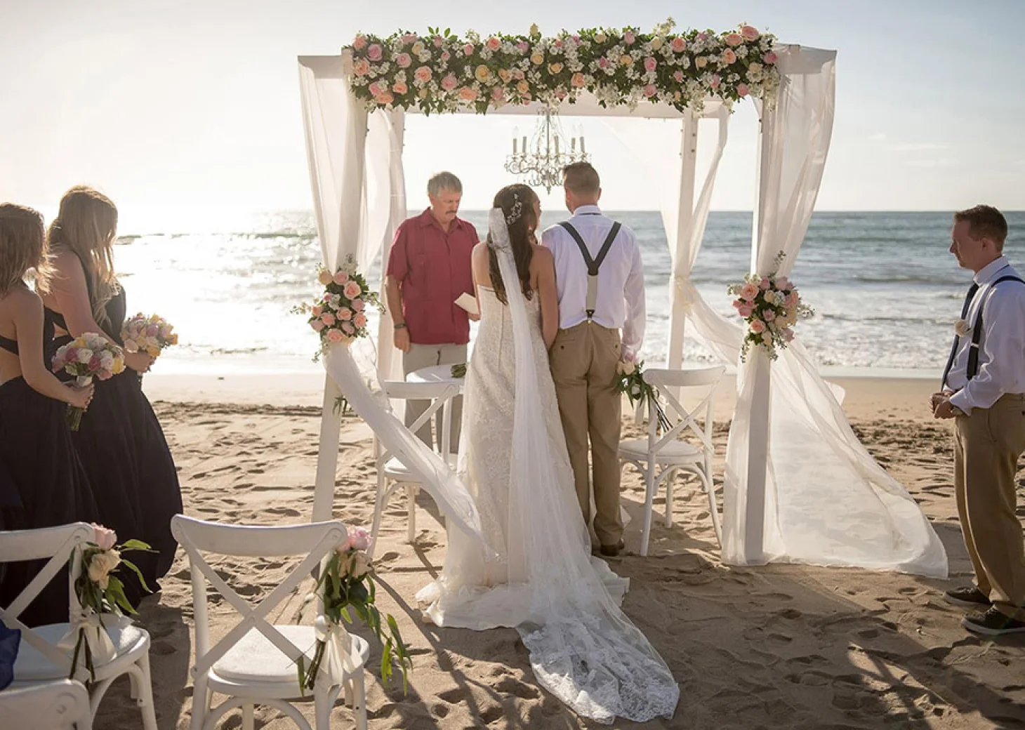 Pueblo Bonito Rose beach wedding.