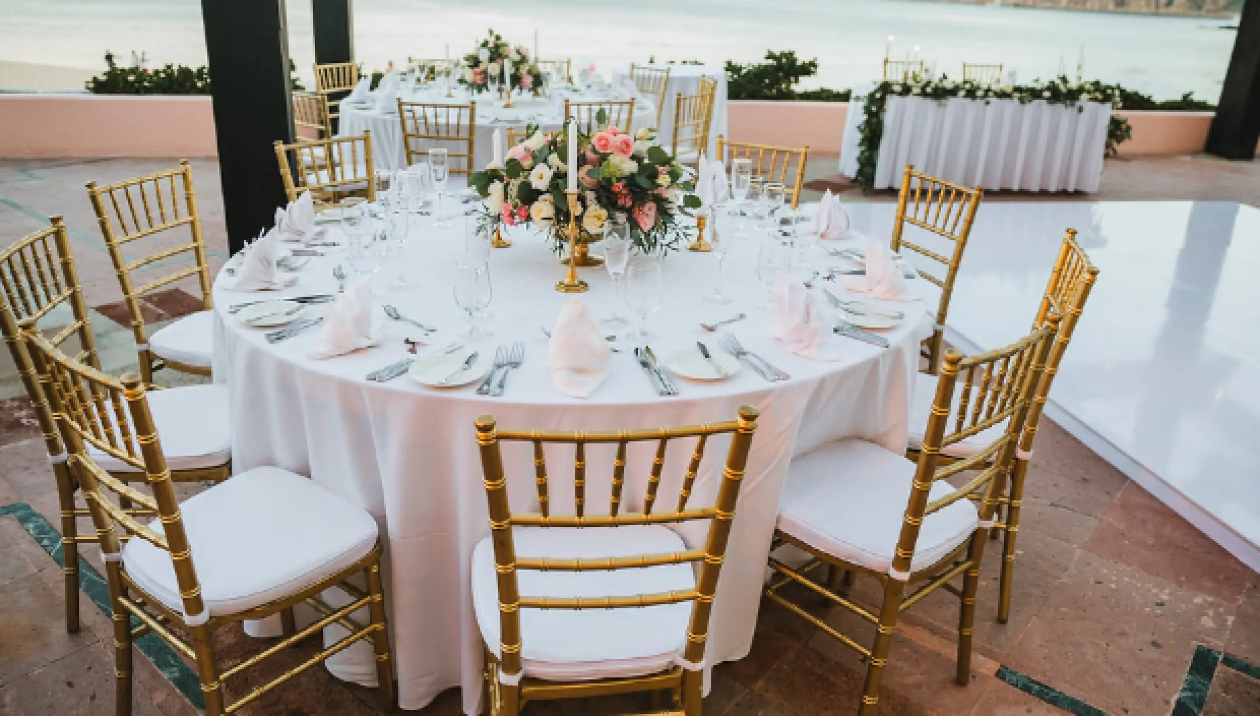 Dinner reception at Pueblo Bonito Los Cabos Beach Resort