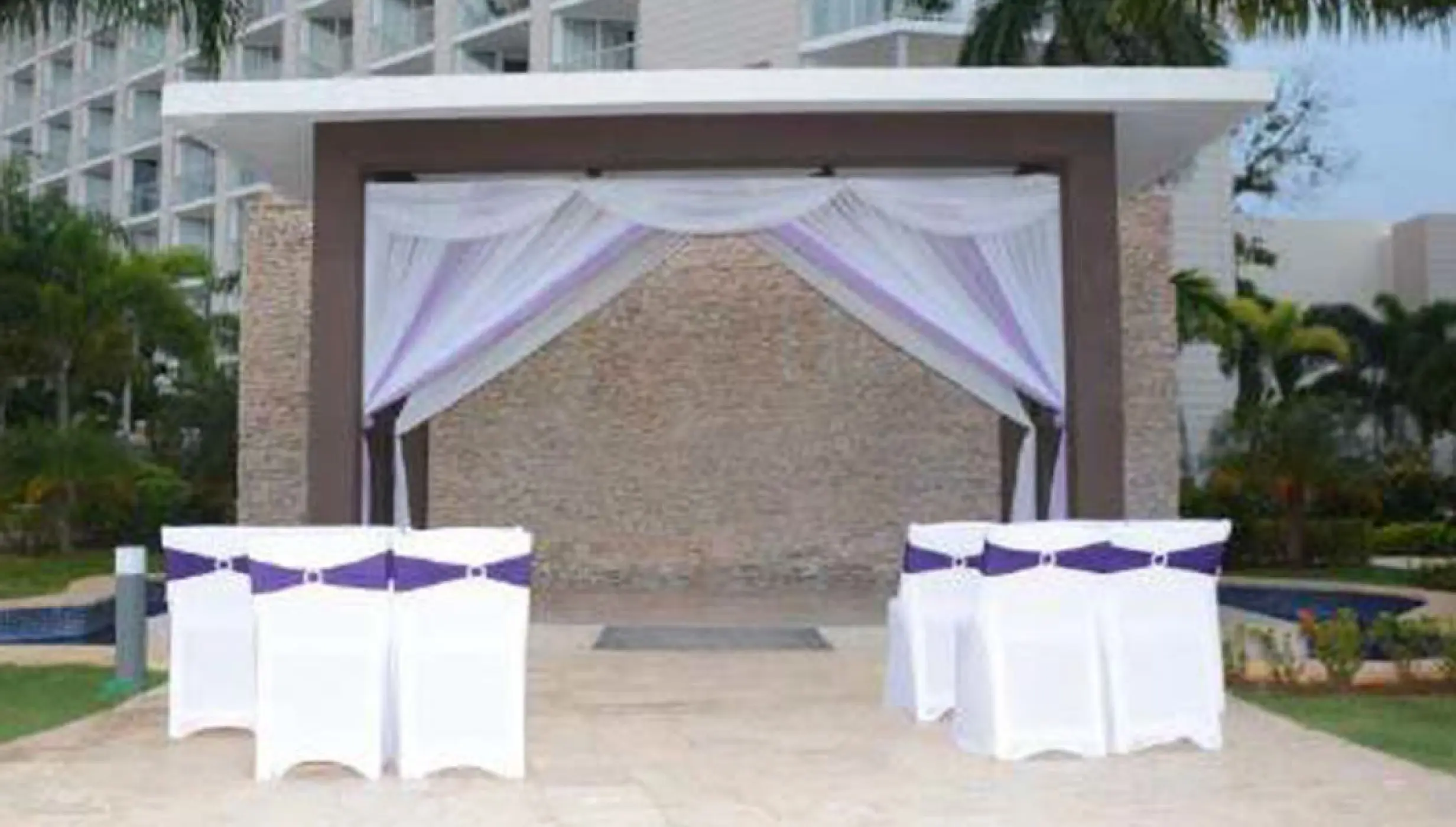 Garden Gazebo Wedding Venue at Royalton Blue Waters.