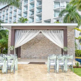 Garden Gazebo Wedding Venue at Royalton Blue Waters.