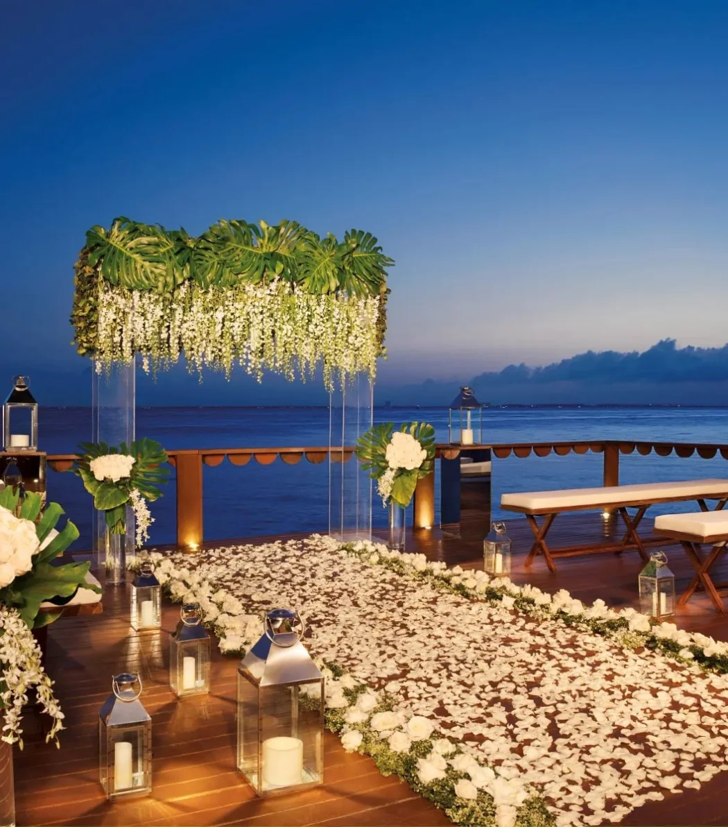 wedding at zoetry villa rolandi isla mujeres