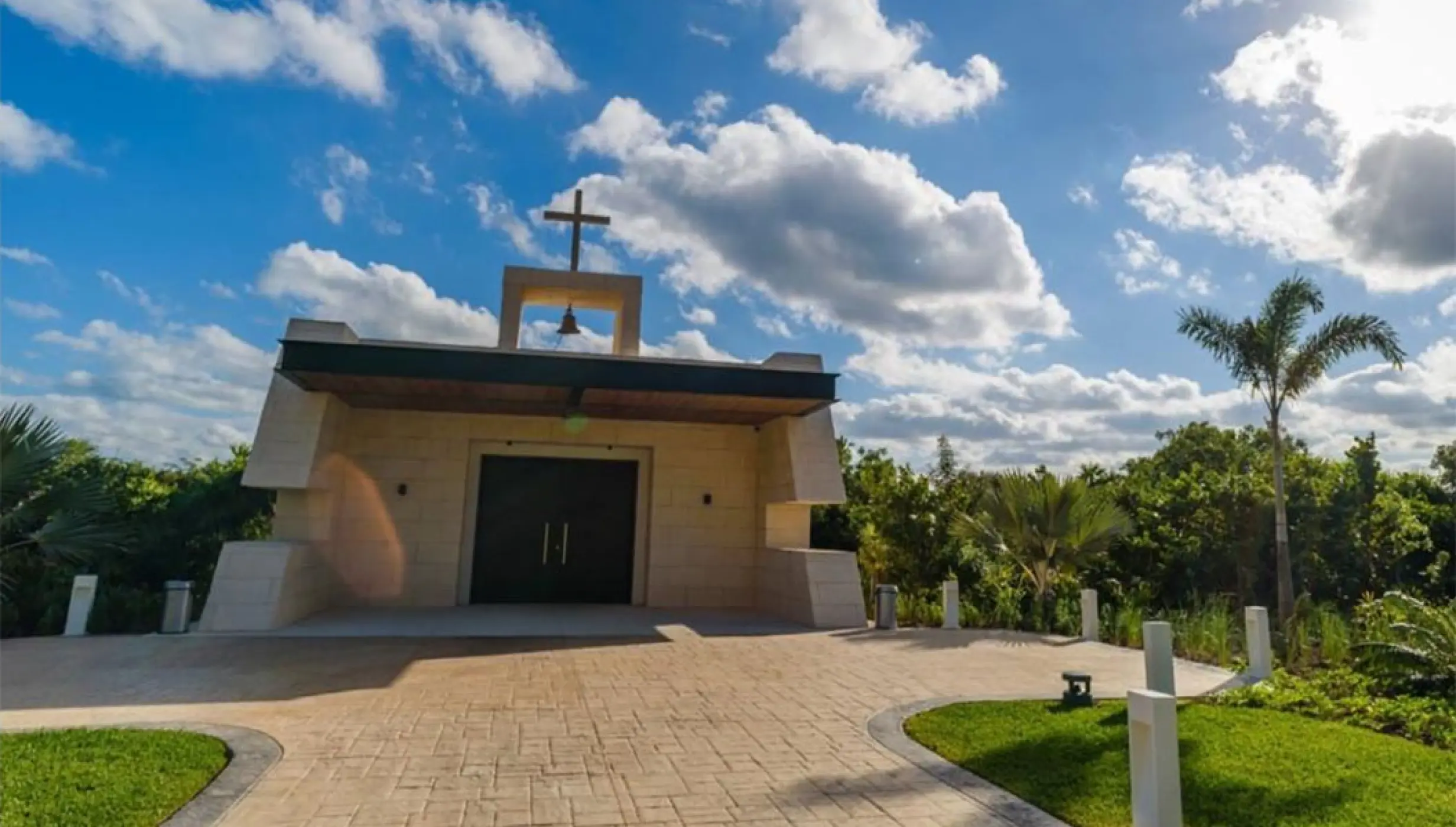 The chapel surround by jungle at atelier playa mujeres resort