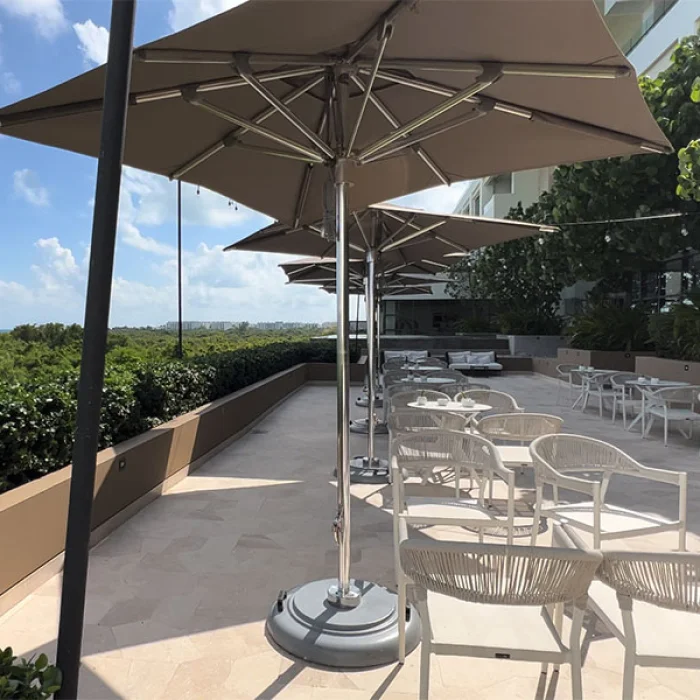 Don Fernando terrace wedding venue at Atelier Playa Mujeres