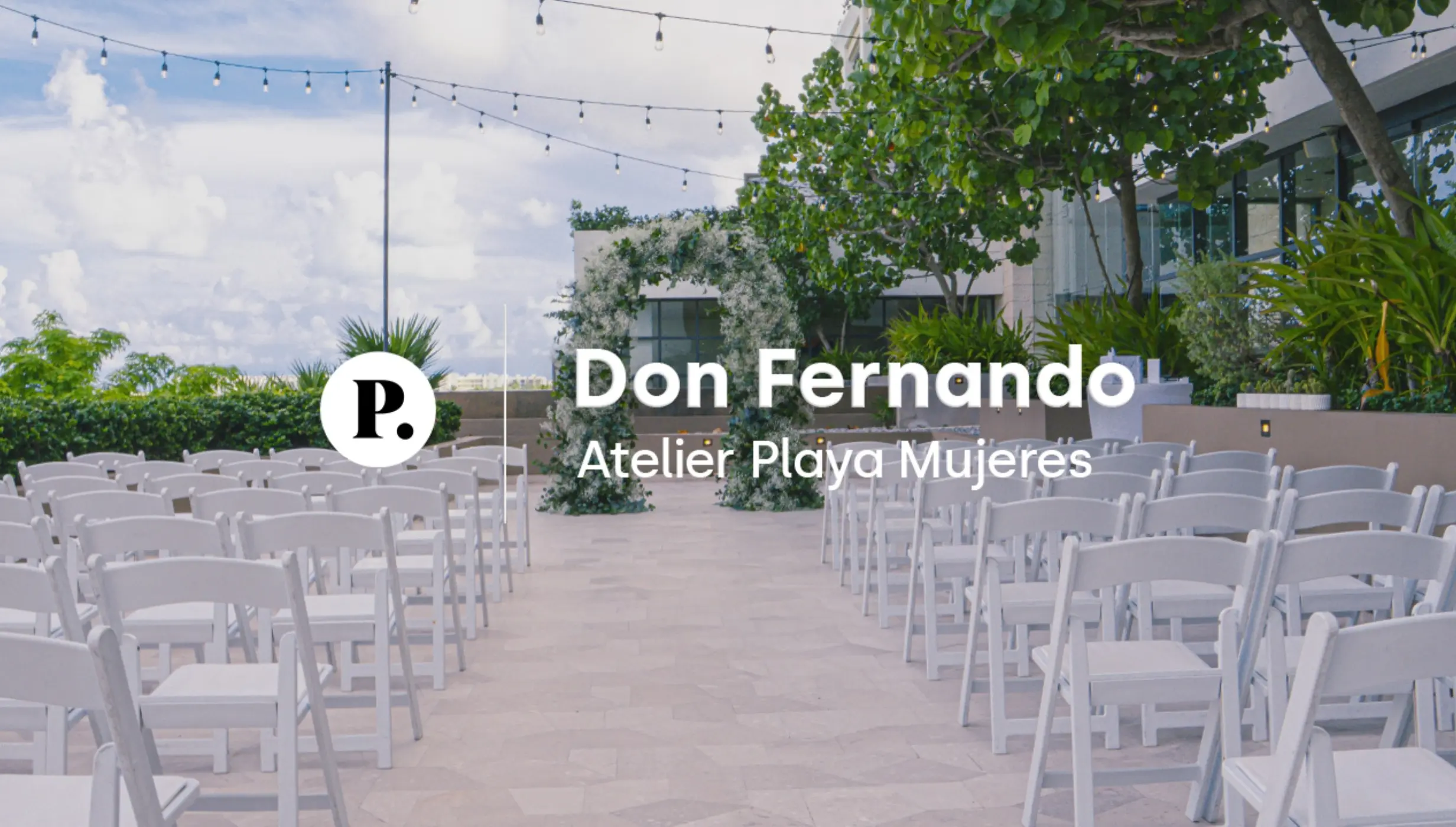 video review of the don fernando terrace venue at atelier playa mujeres