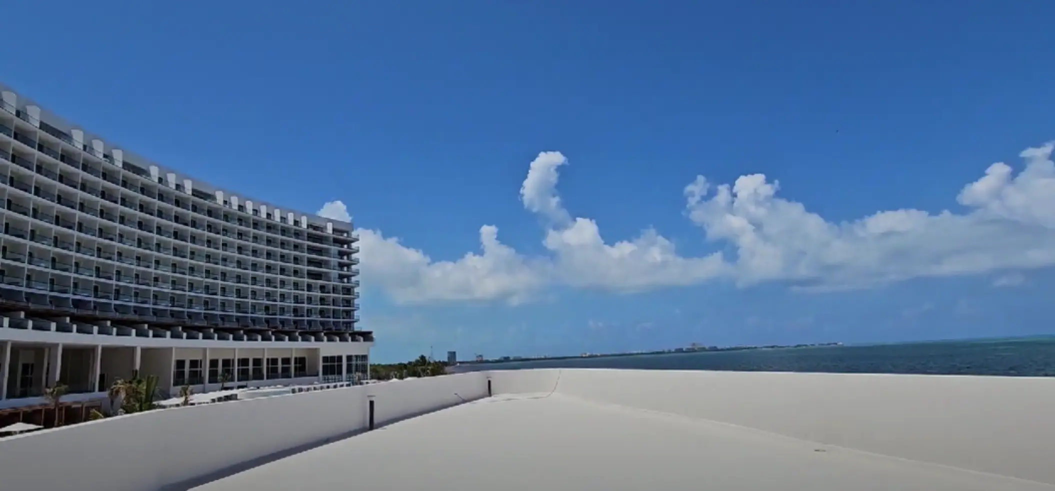 Aquatico terrace wedding venue at AVA Resort Cancun overlooking the ocean