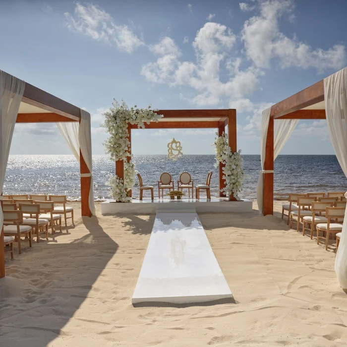 Hindu wedding on the beach at AVA Resort Cancun