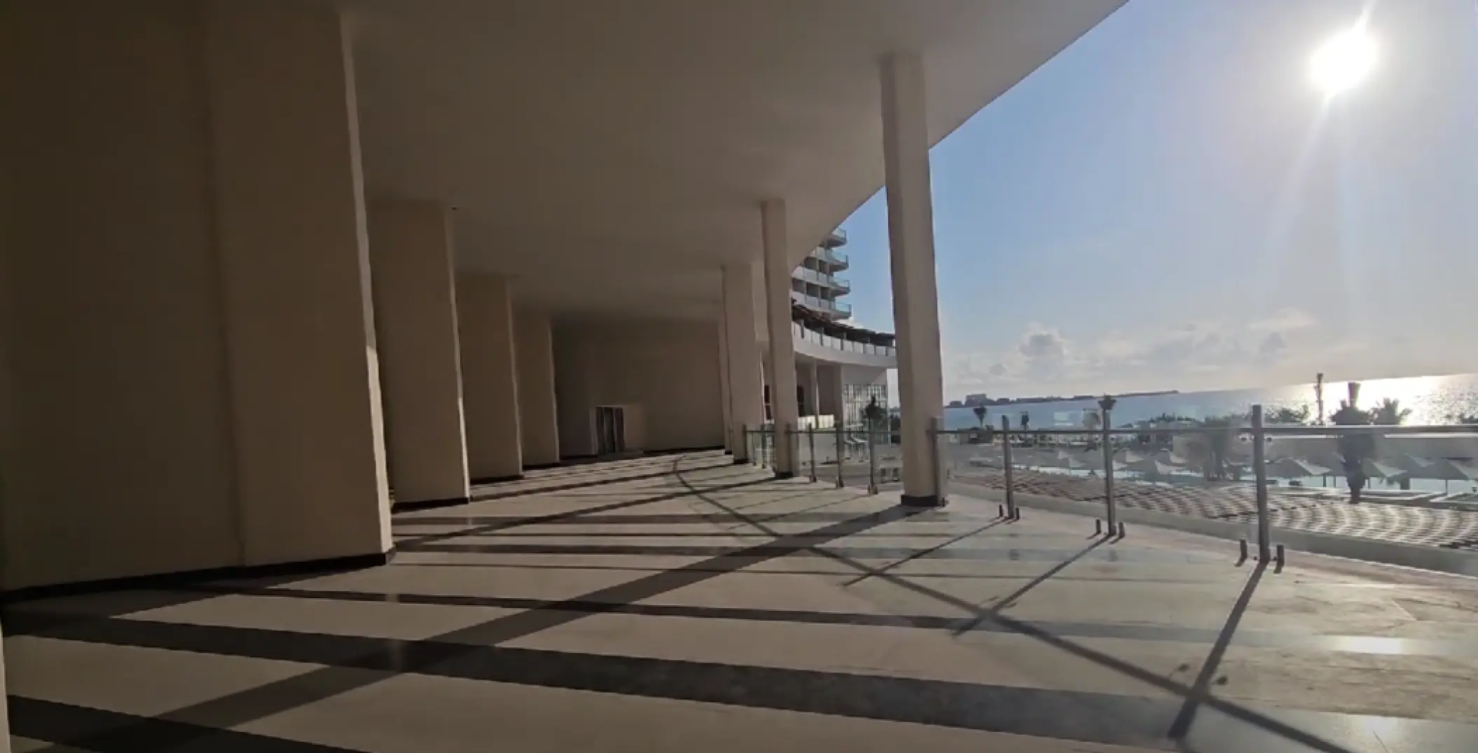 Panoramic terrace wedding venue overlooking the ocean at AVA Resort Cancun