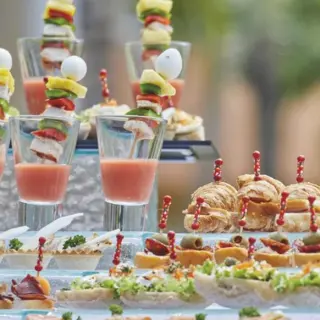 wedding food at bahia principe grand coba