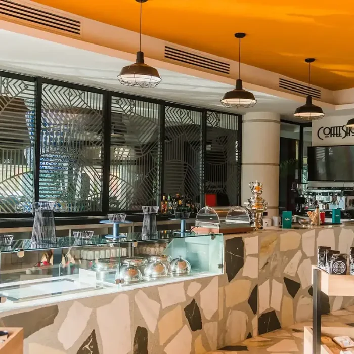 Coffee shop at Bahia Principe Resorts.