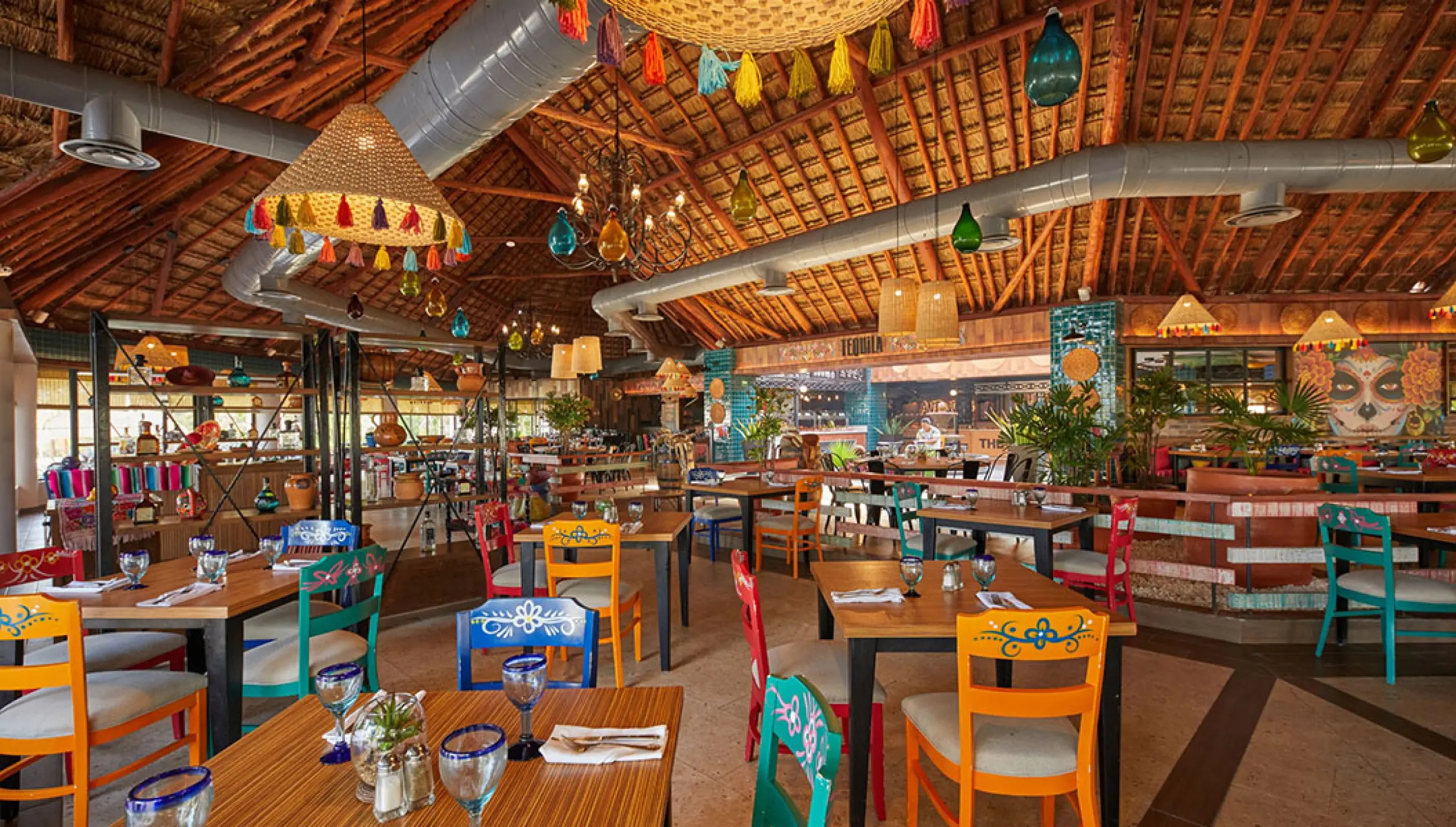 Tequila Restaurant At Bahia Principe Riviera Maya.