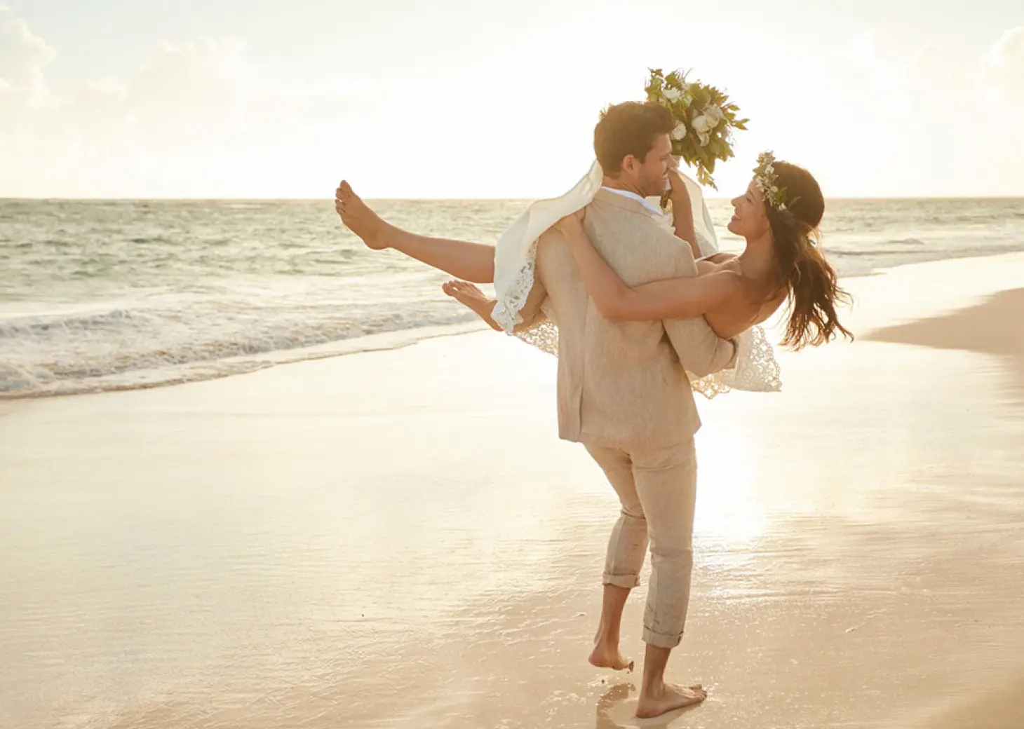 Just married couple at Bahia Principe Riviera Maya