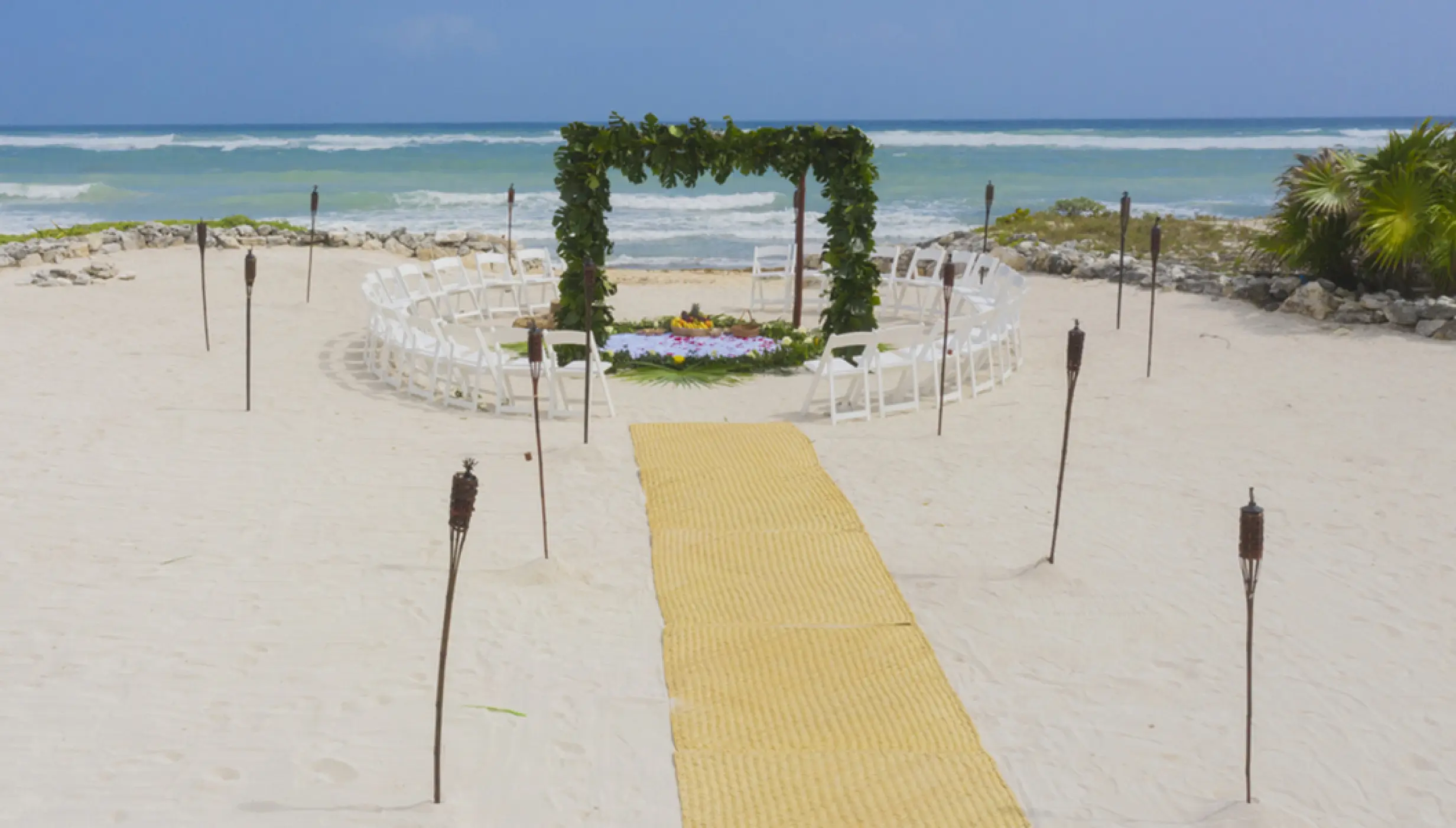 Beach Akumal wedding venue at Bahia Principe Riviera Maya
