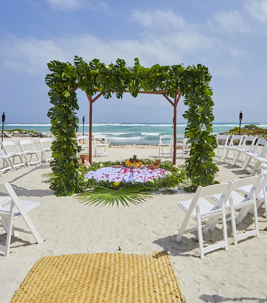 Beach Akumal wedding venue at Bahia Principe Riviera Maya