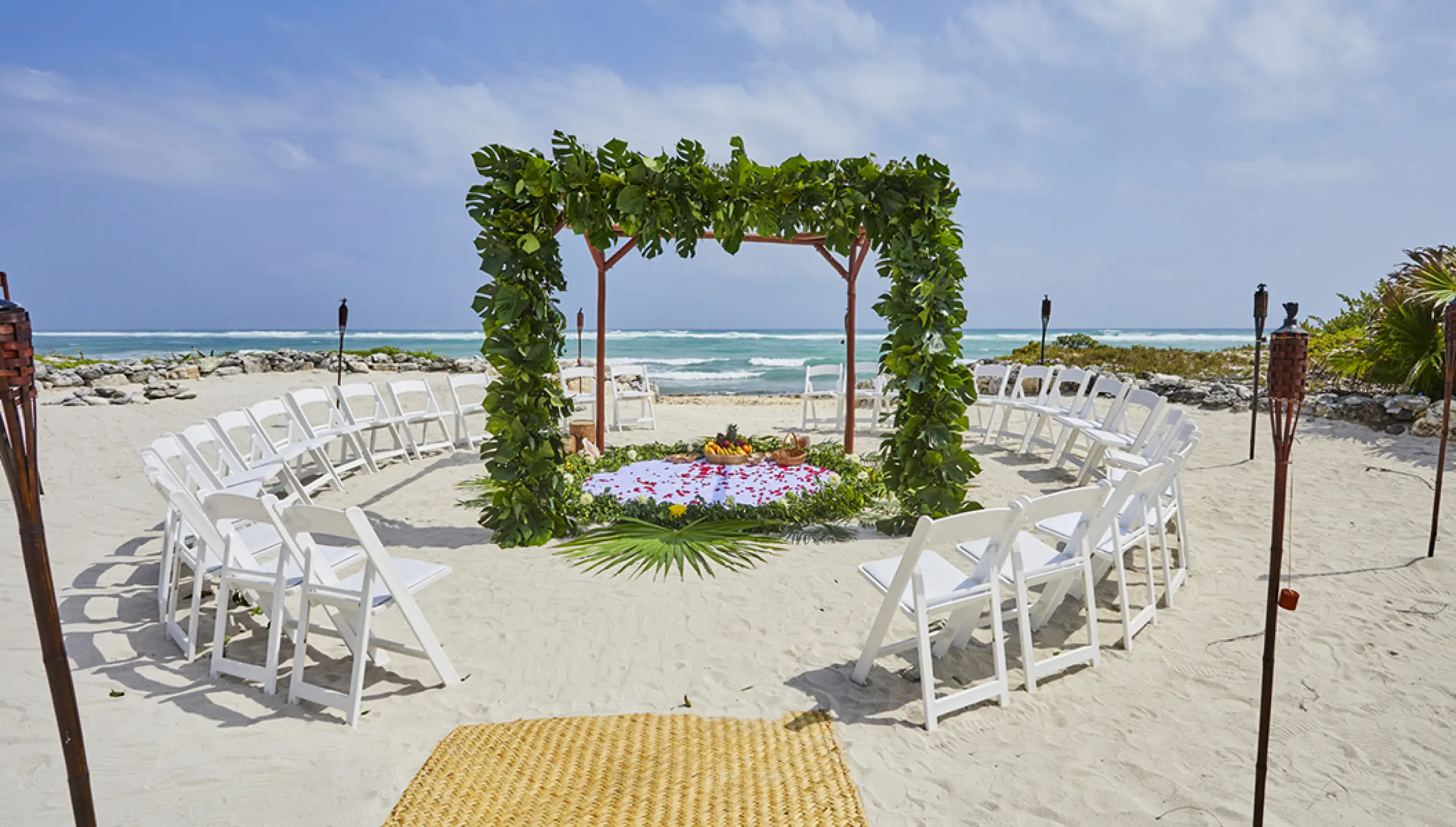 Beach Akumal wedding venue at Bahia Principe Riviera Maya