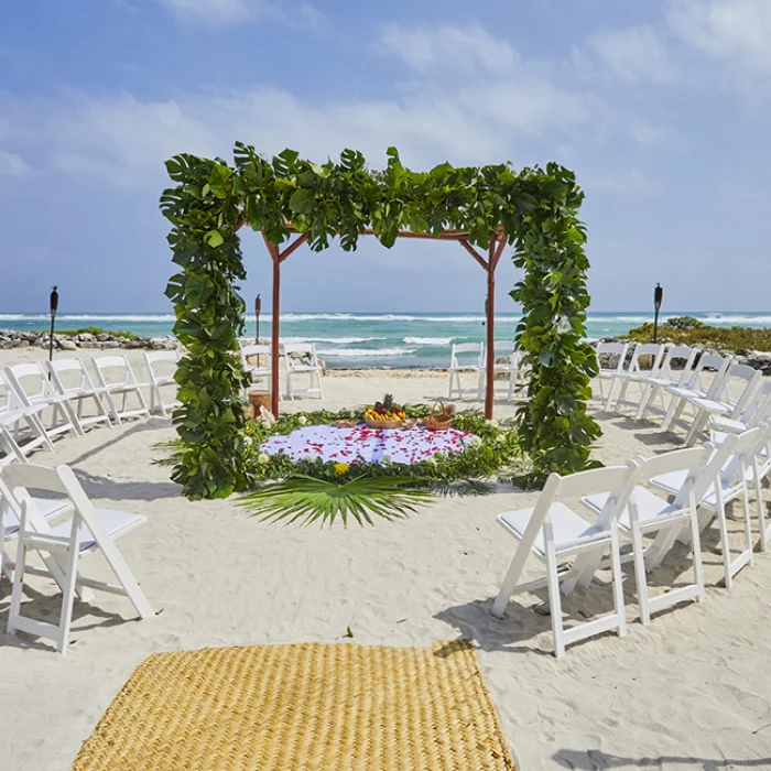 Beach Akumal wedding venue at Bahia Principe Riviera Maya