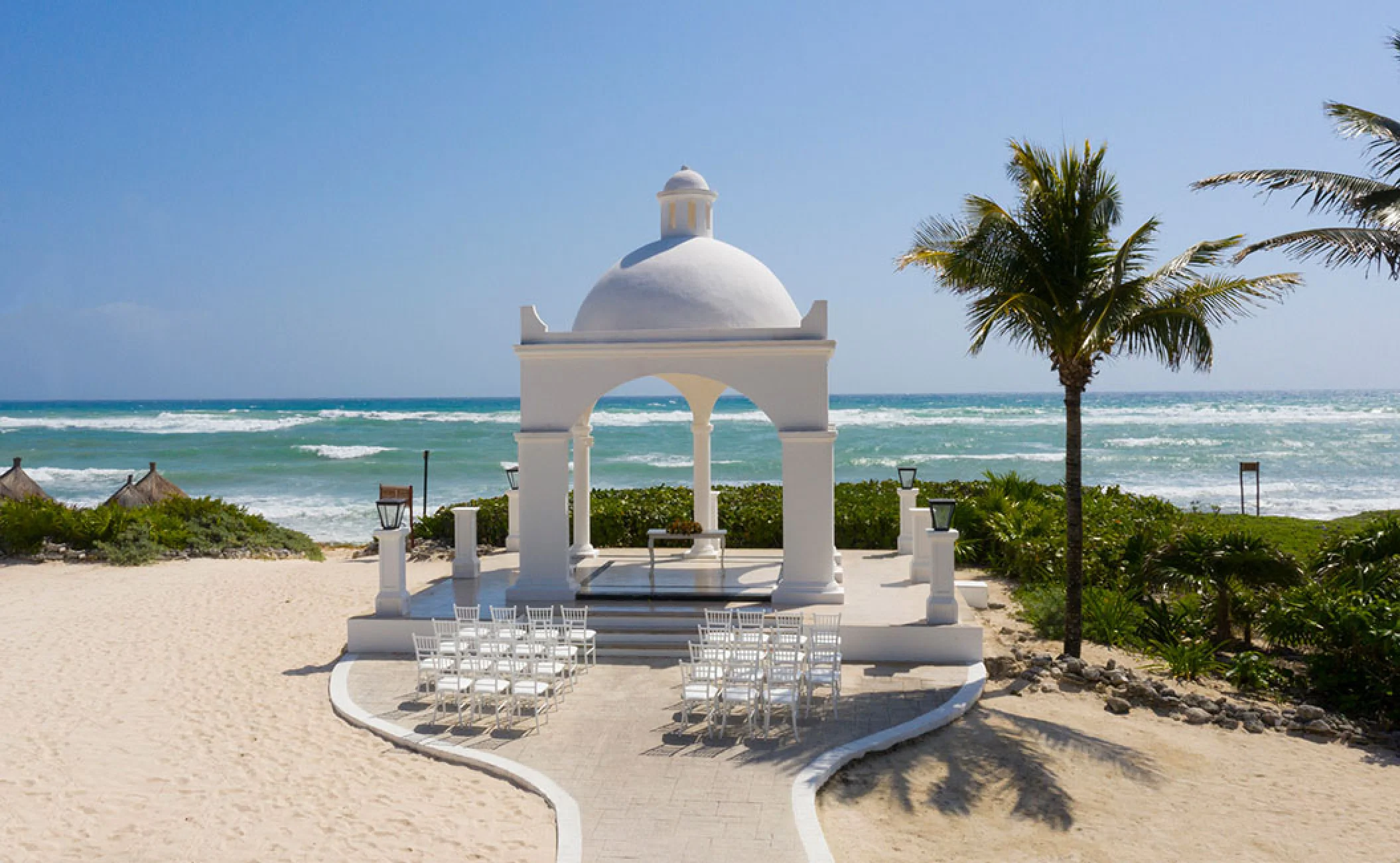 Gazebo wedding venue at Bahia Principe Riviera Maya