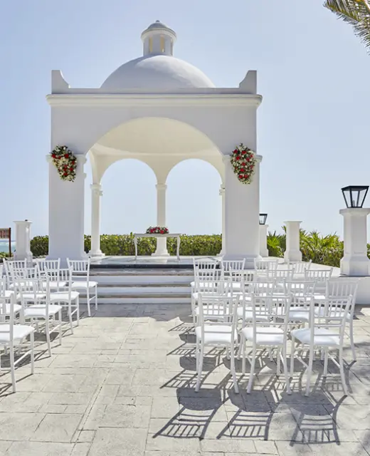 Gazebo wedding venue at Bahia Principe Riviera Maya
