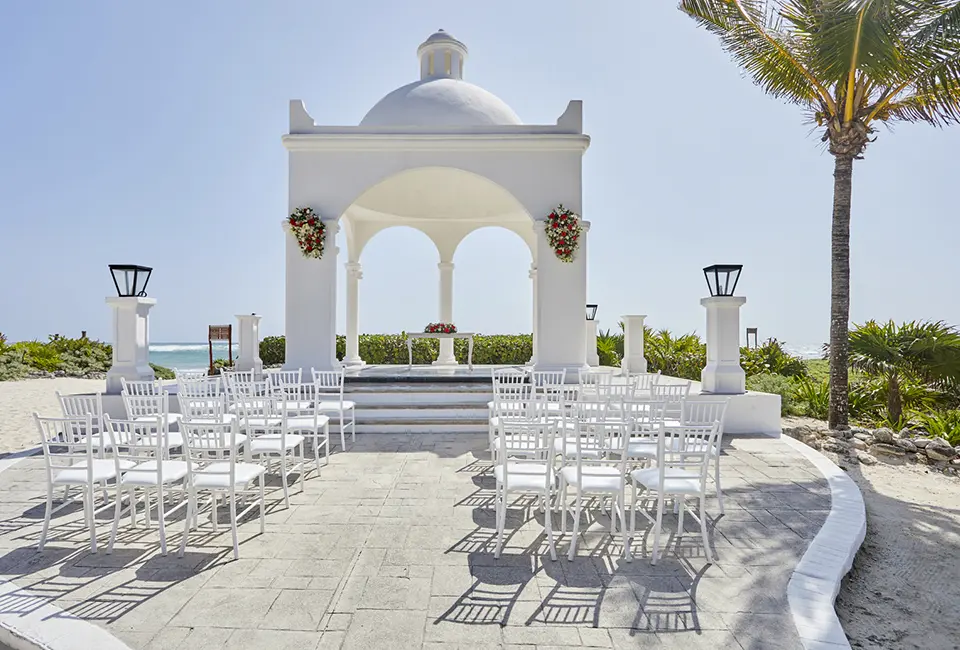Gazebo wedding venue at Bahia Principe Riviera Maya
