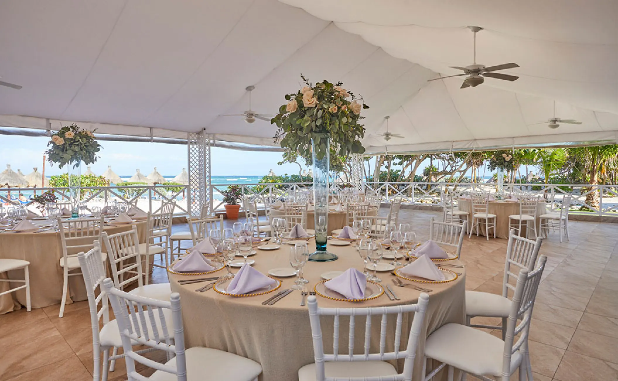 Tequila Terrace wedding reception at Bahia Principe Grand Tulum