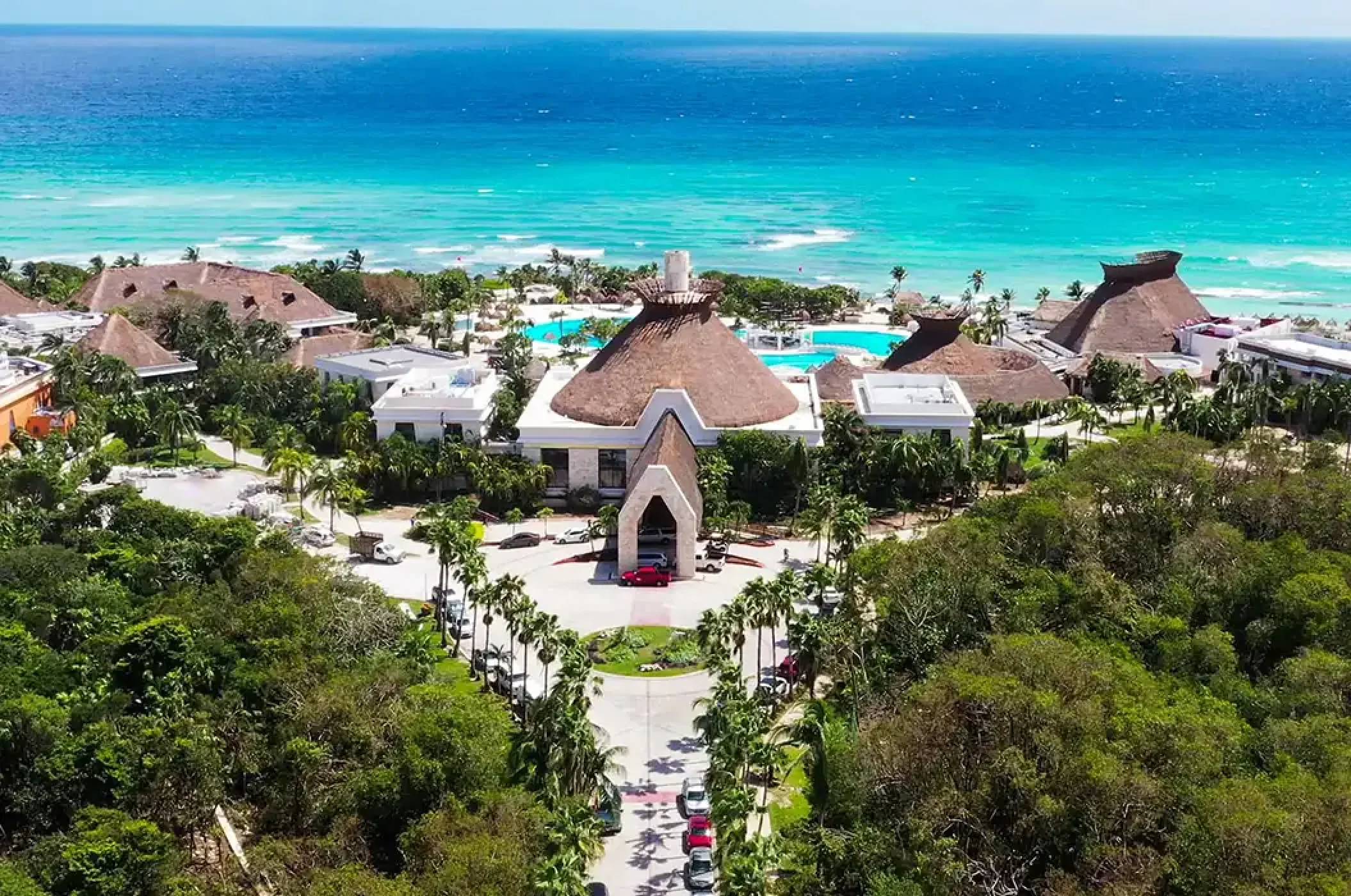 Drone view at Bahia Principe Grand Tulum