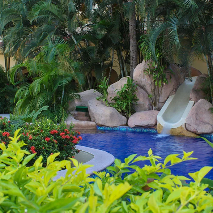 Barcelo Puerto Vallarta resort gardens and pool.