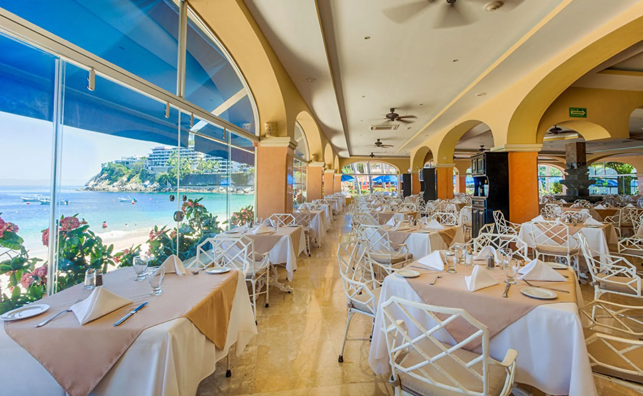 Barcelo Puerto Vallarta resort main buffet.
