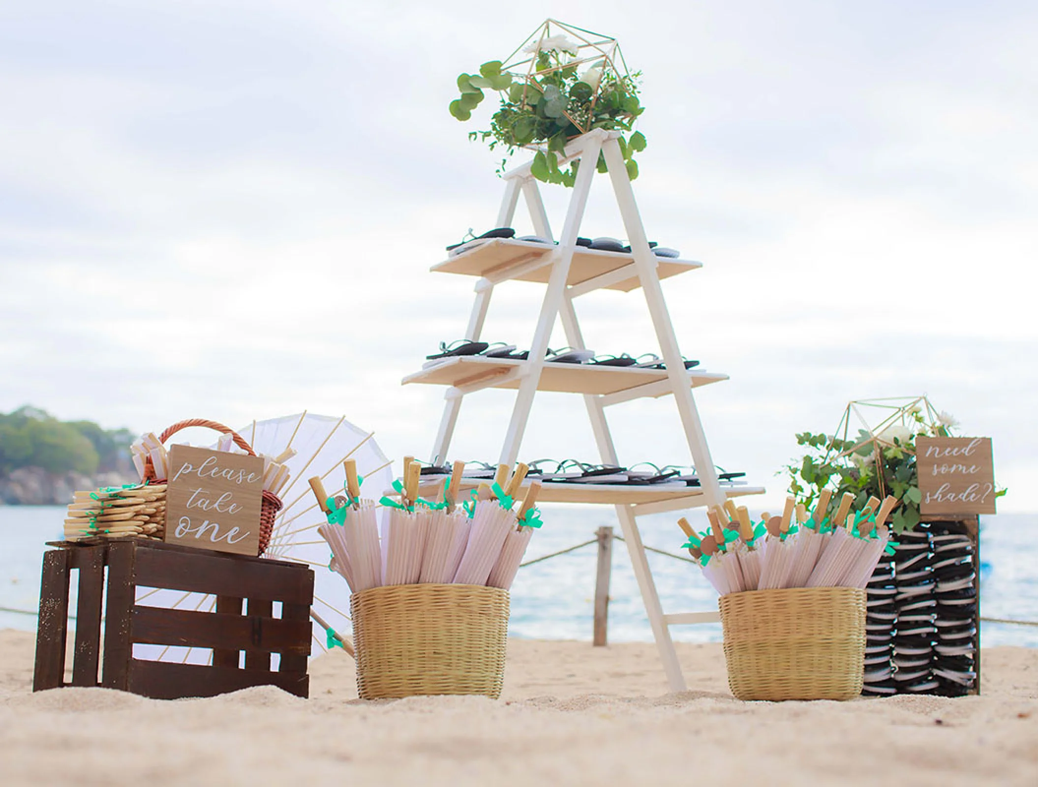 Ceremony decor by Barcelo Puerto Vallarta Destination Weddings.
