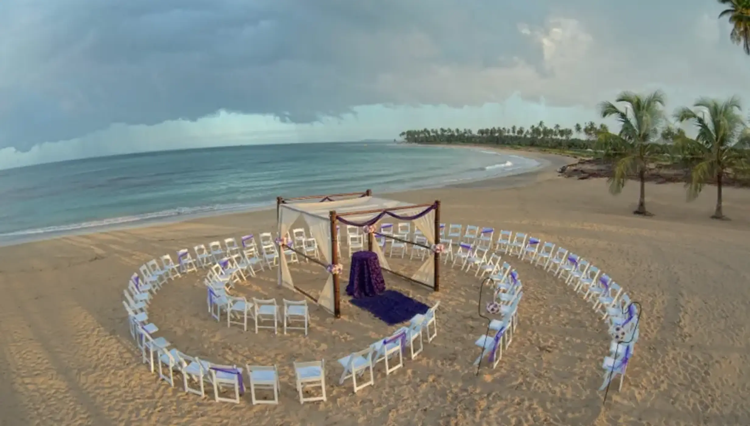 Ceremony on the beach at Breathless Punta Cana