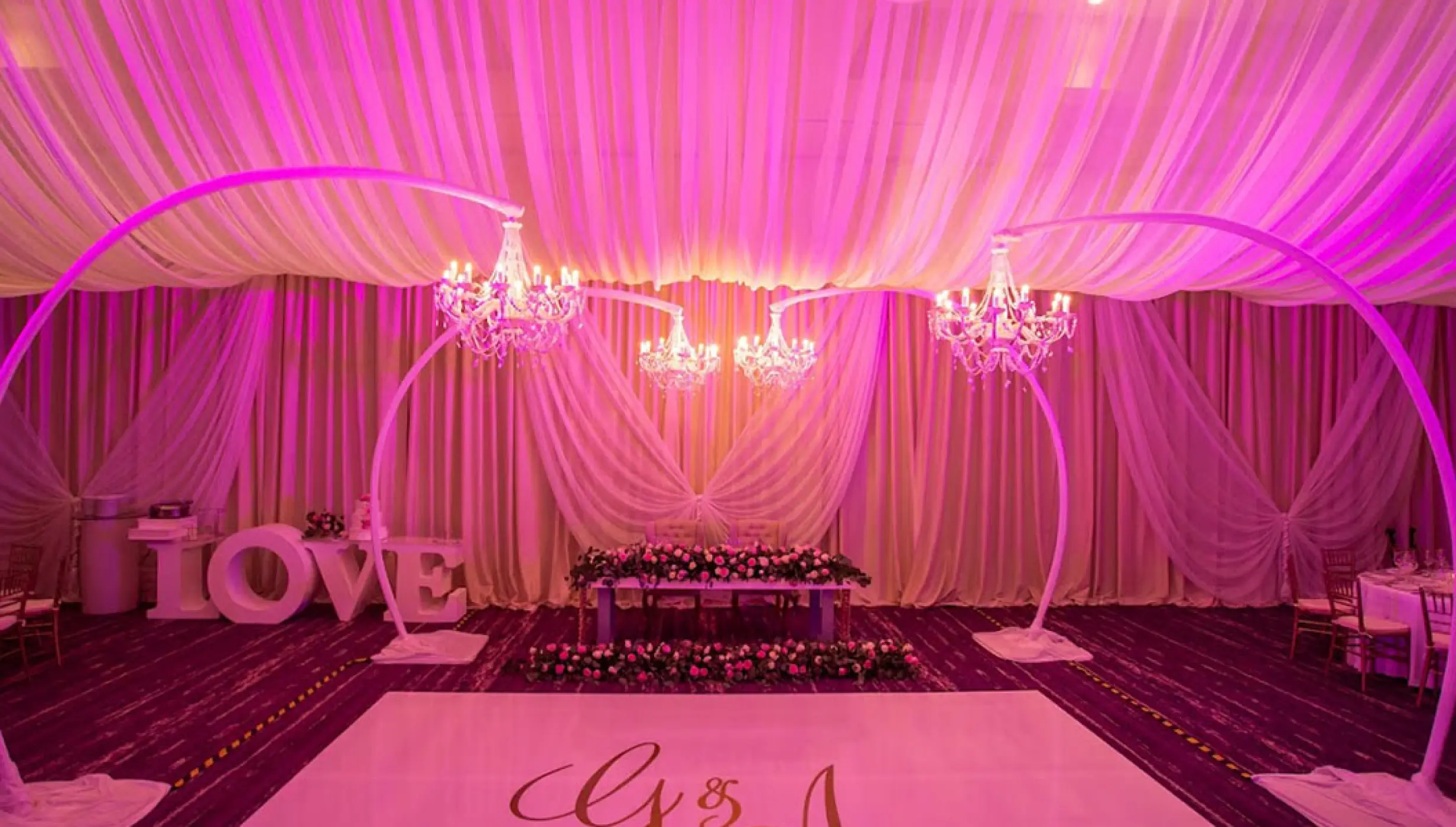breathless riviera cancun wedding reception at ballroom